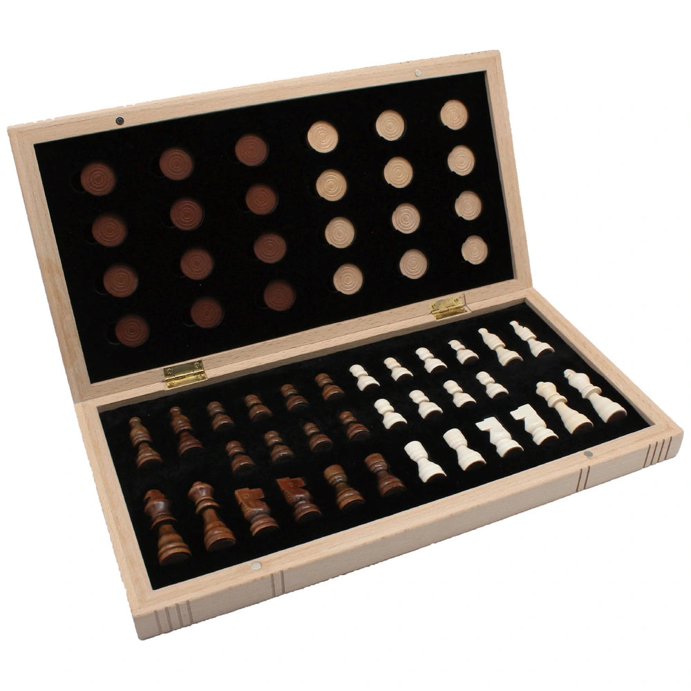 15 Inch Magnetic Chess & Draughts Set
