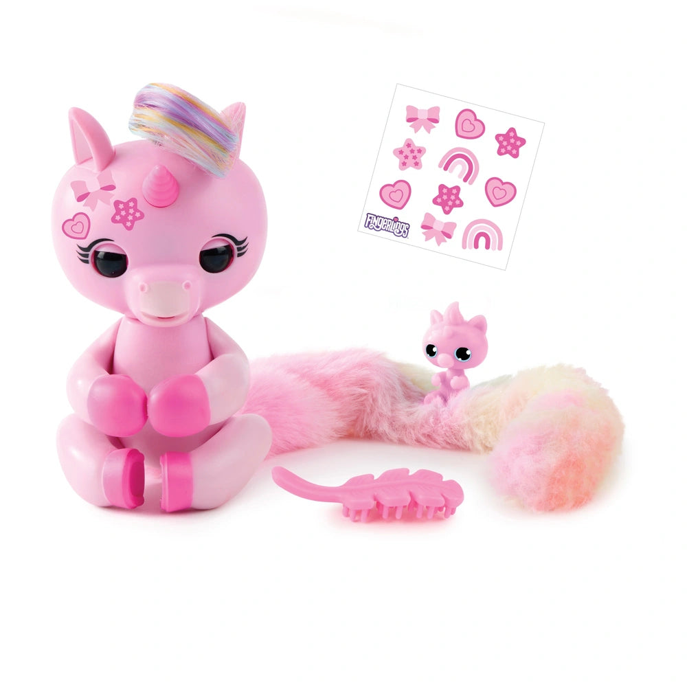 Fingerlings Snuggle Tails Unicorn - Evie