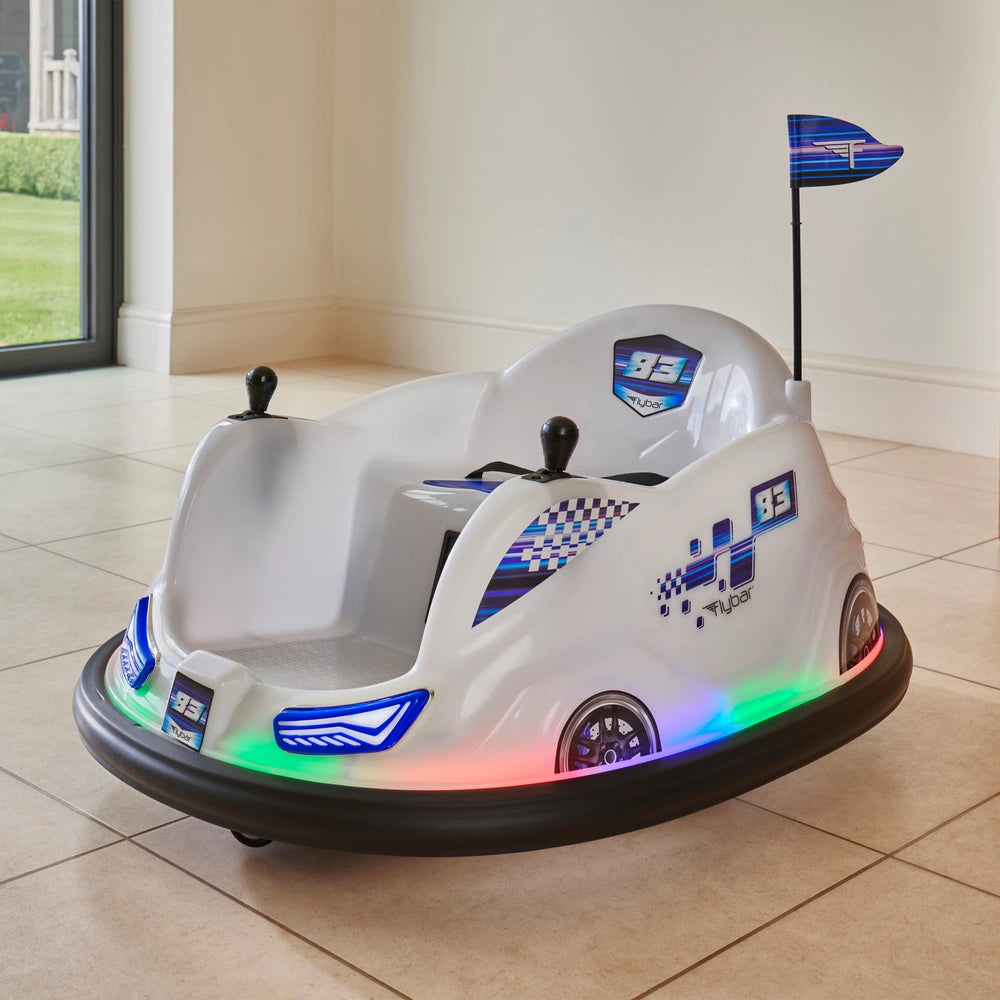 Flybar V2.5 Glow 10.8V Lithium Electric Bumper Car White