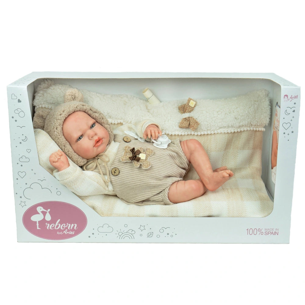 Arias Reborn Doll 40Cm Noah With Cushion