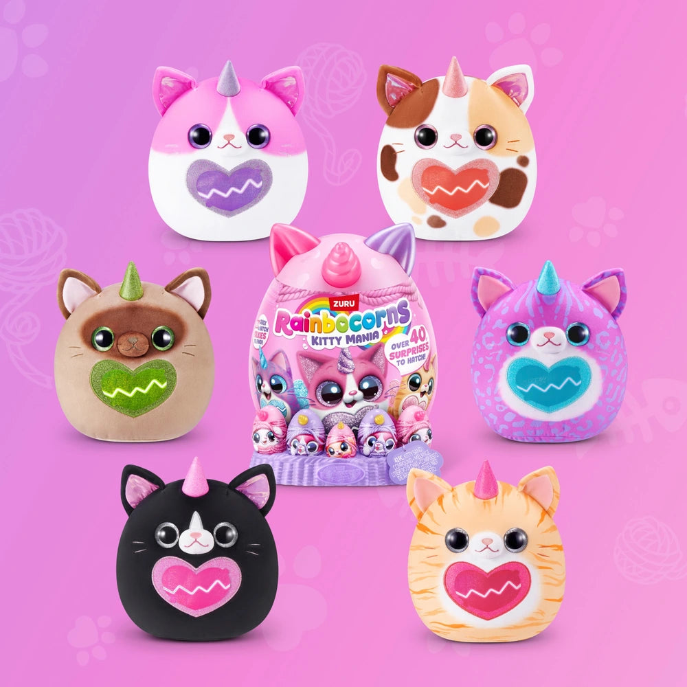 Rainbocorns By Zuru Kitty Mania Surprise Plush Egg