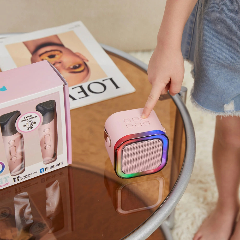 Popsing Led Light-Up Wireless Karaoke Set