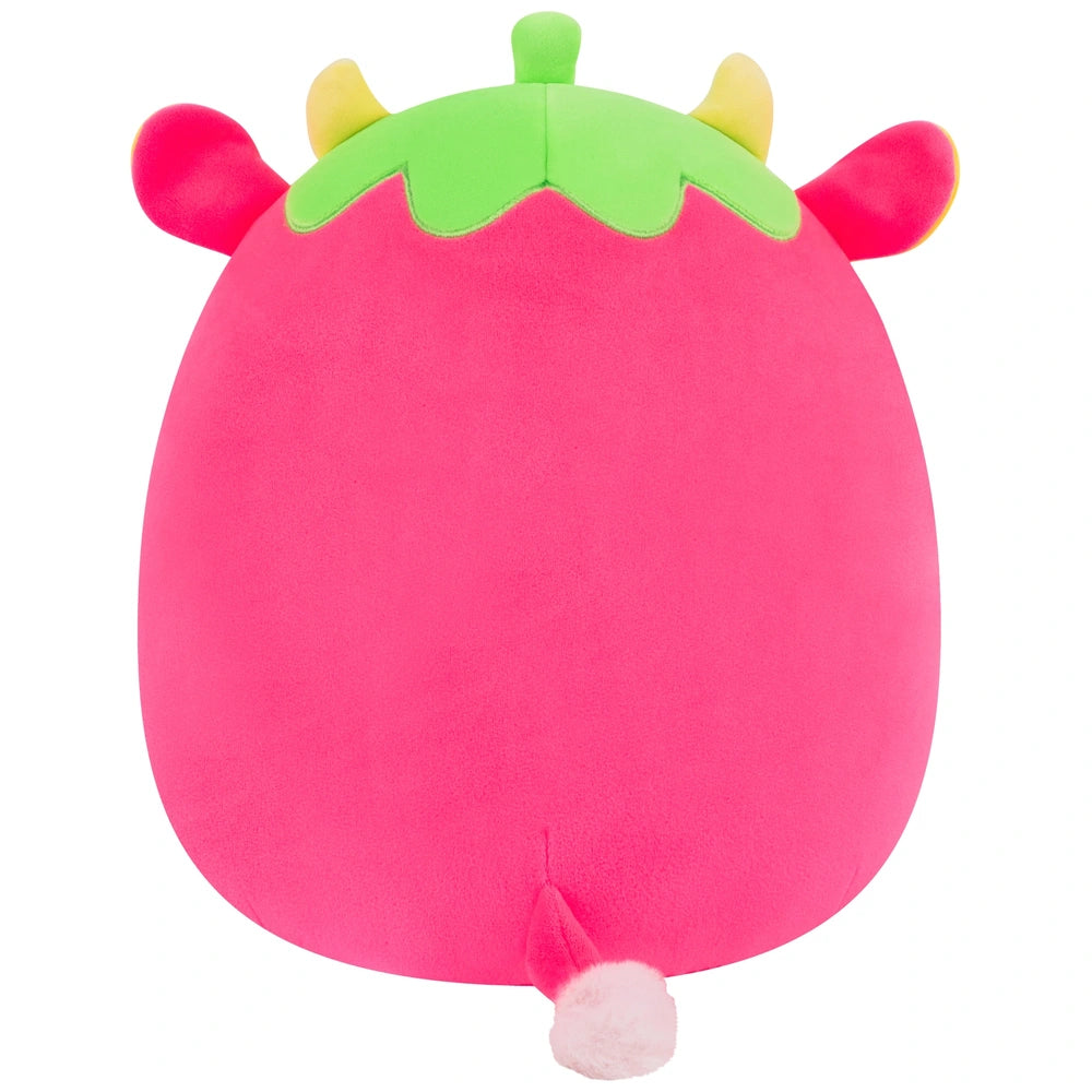 Original Squishmallows Plush Cleary The Pink Strawberry Cow 30Cm