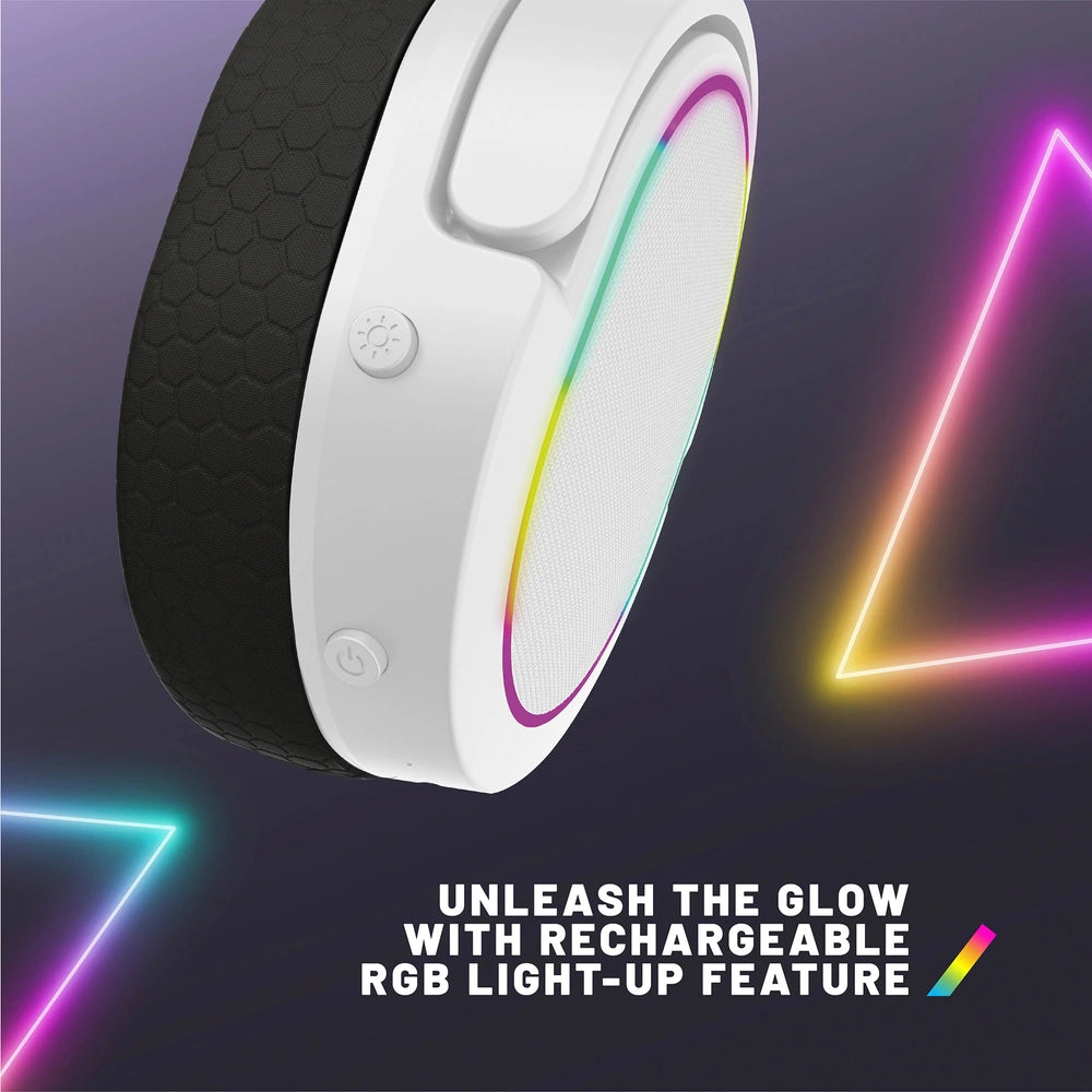 Stealth Panther Led Light-Up Multi-Format Gaming Headset - White