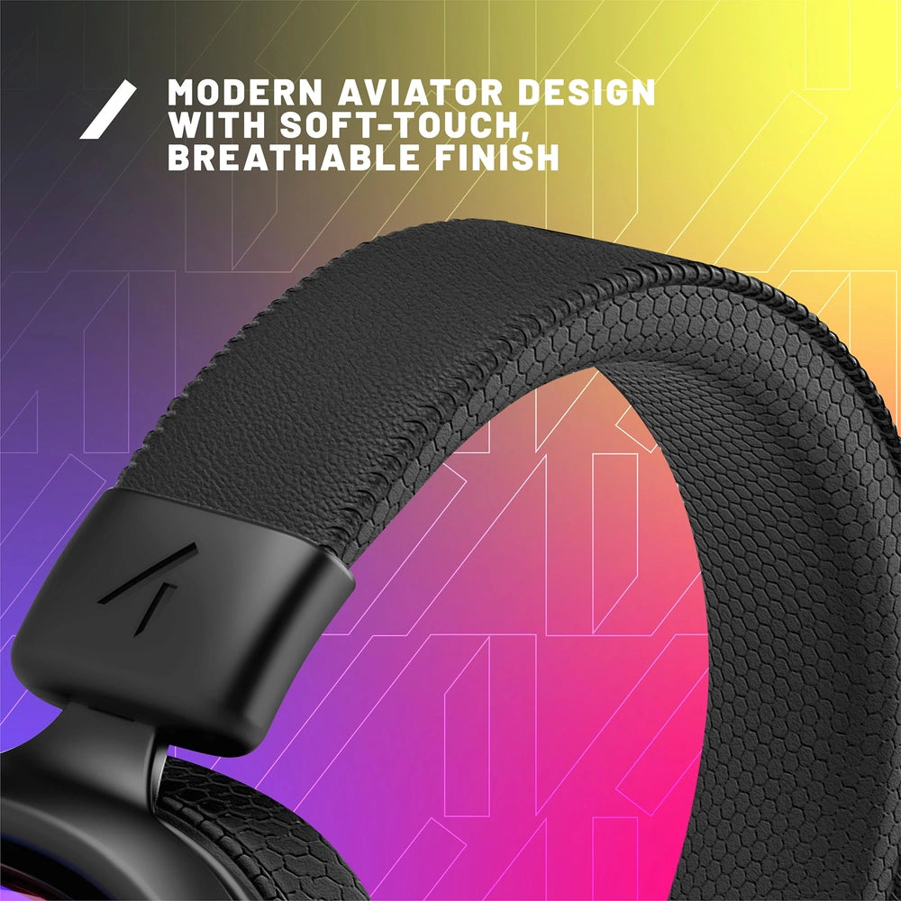 Stealth Radar Glow Light-Up Multi-Format Gaming Headset - Black