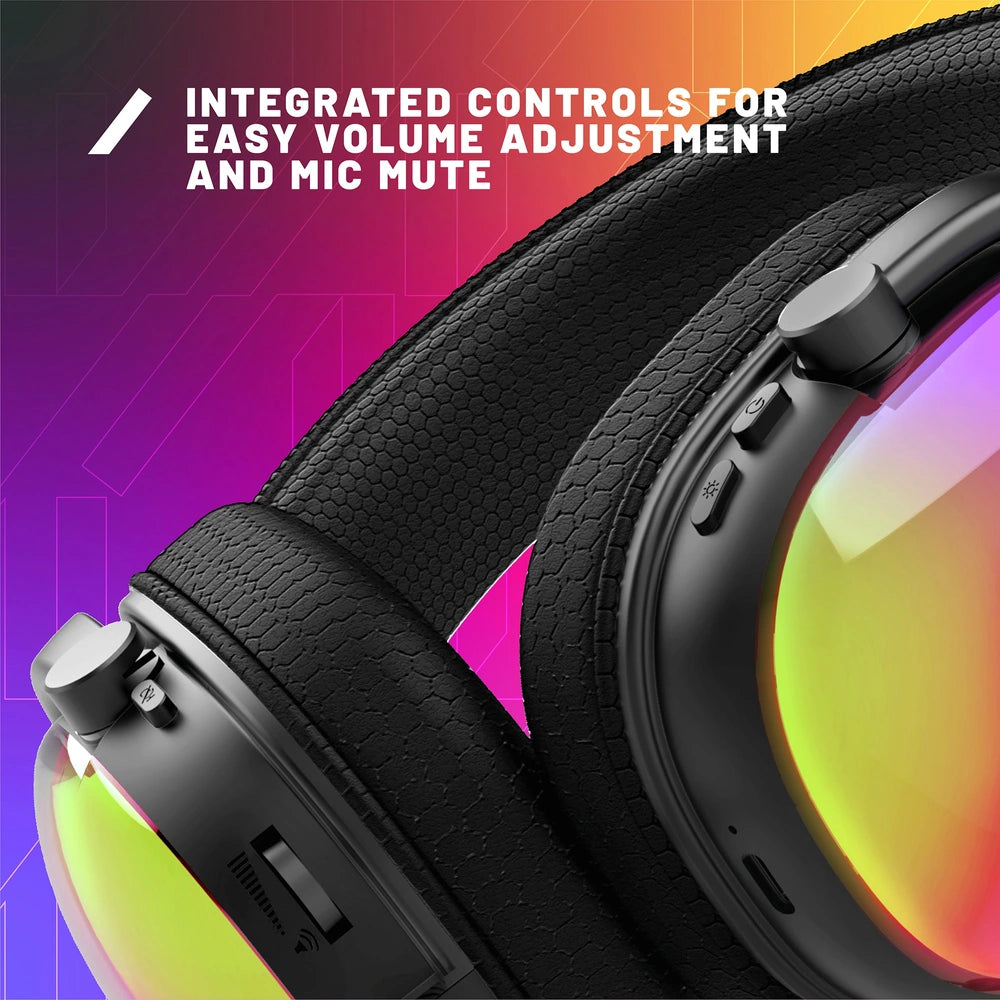 Stealth Radar Glow Light-Up Multi-Format Gaming Headset - Black