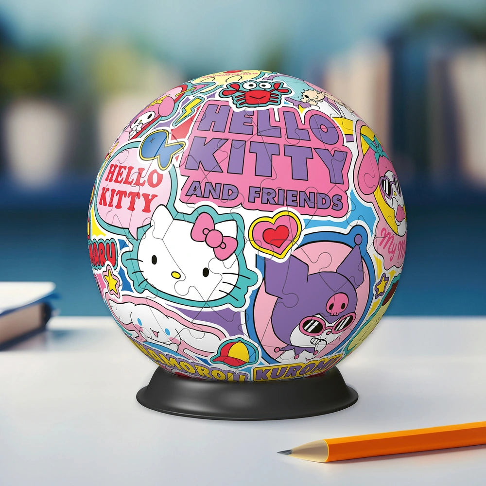 Ravensburger Hello Kitty And Friends 3D Puzzle Ball 72 Pieces