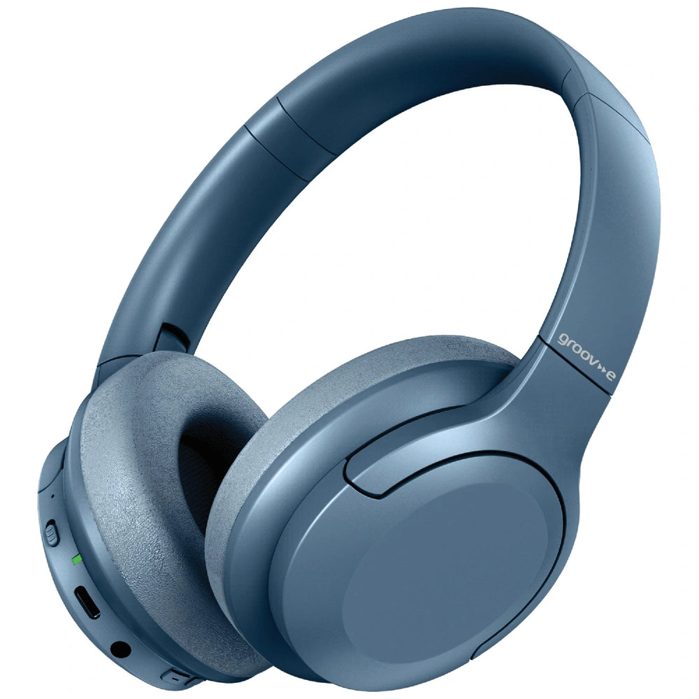 Groov-E Gvbt1700 Rhythm Wireless Headphones With Active Noise Cancelling - Blue