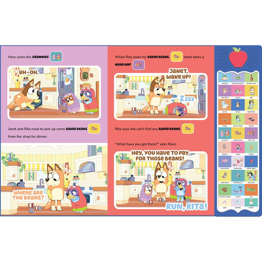 Bluey Wackadoo! Interactive Words And Sounds Book