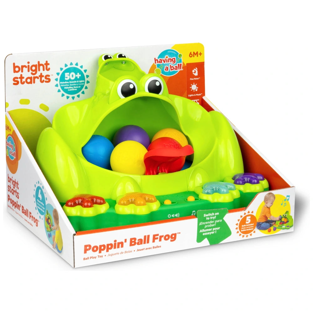 Bright Starts Poppin' Frog Ball Popper