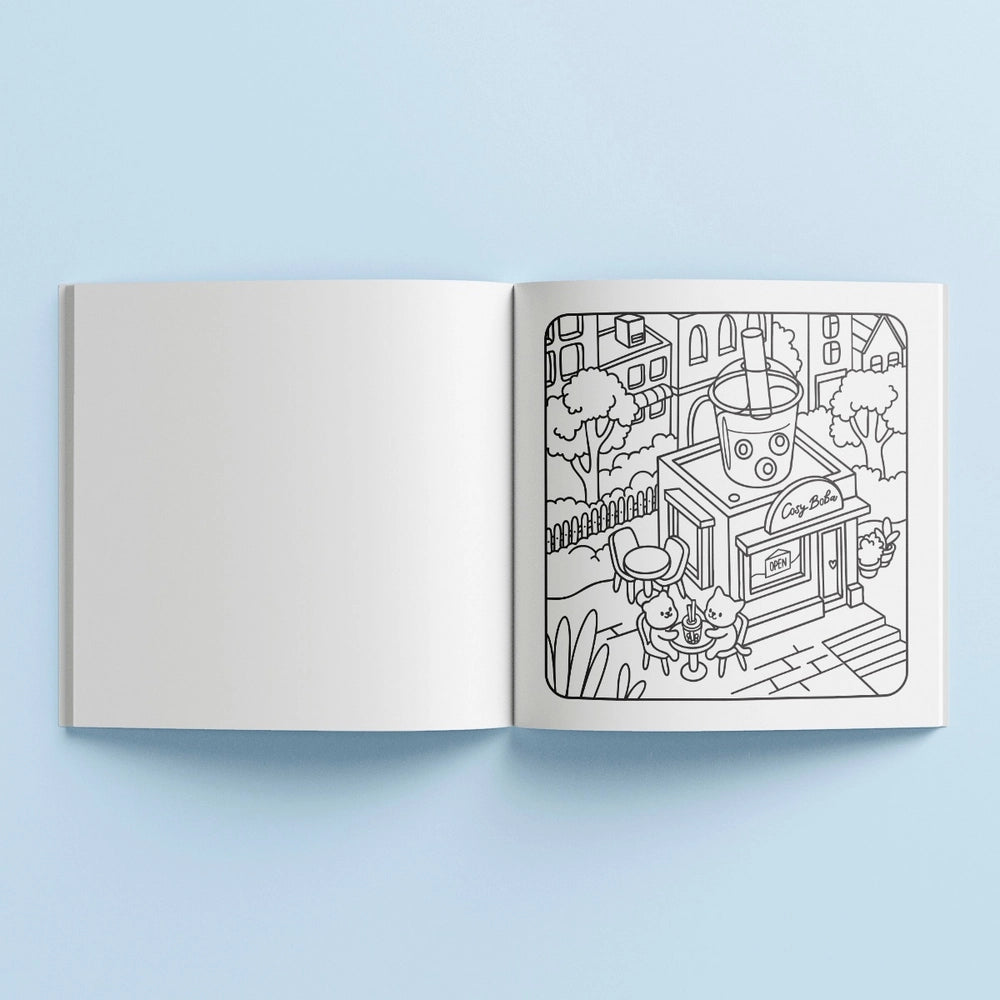 Art Maker Cosy Colouring Book Around The Town