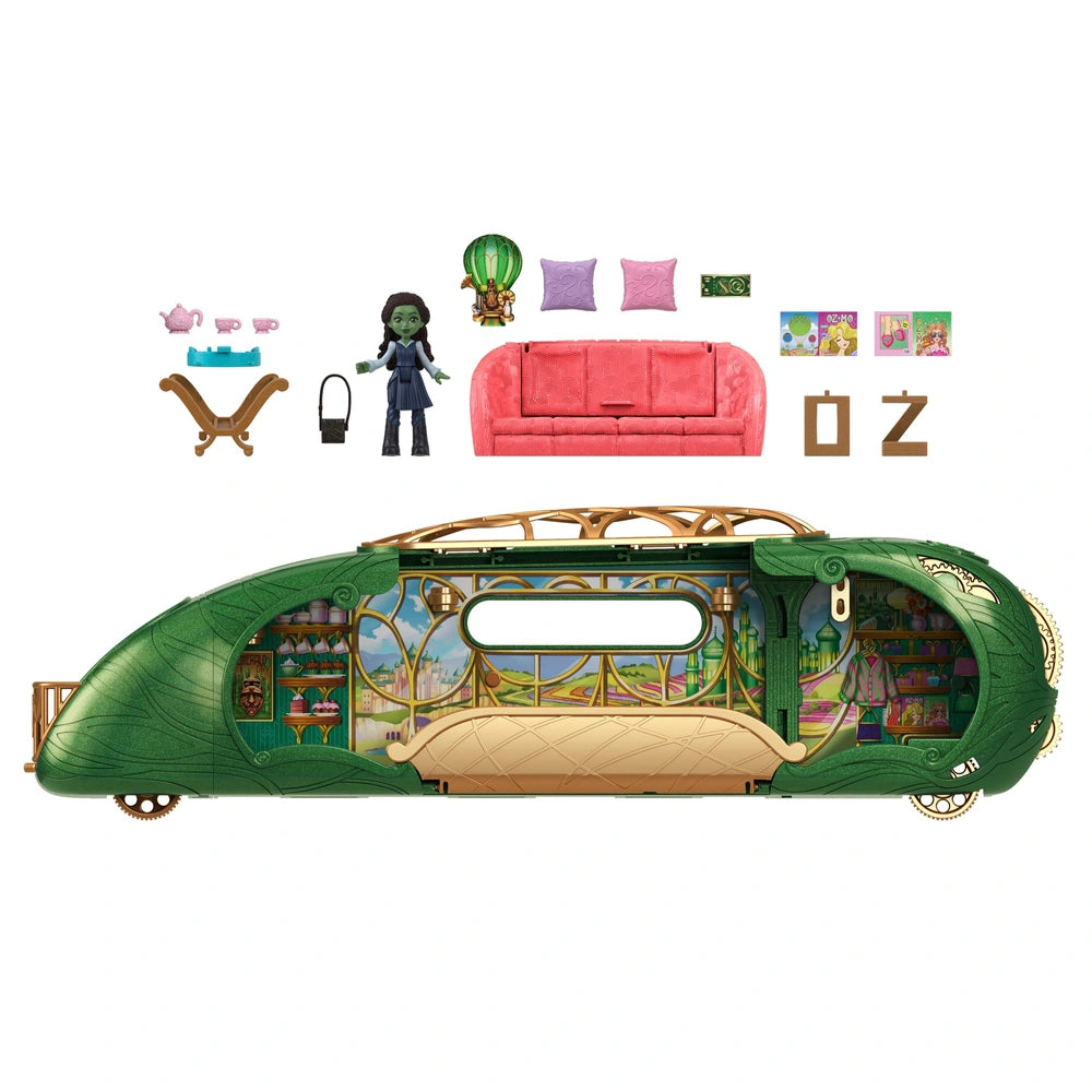 Wicked Emerald City Train Playset And Elphaba Doll