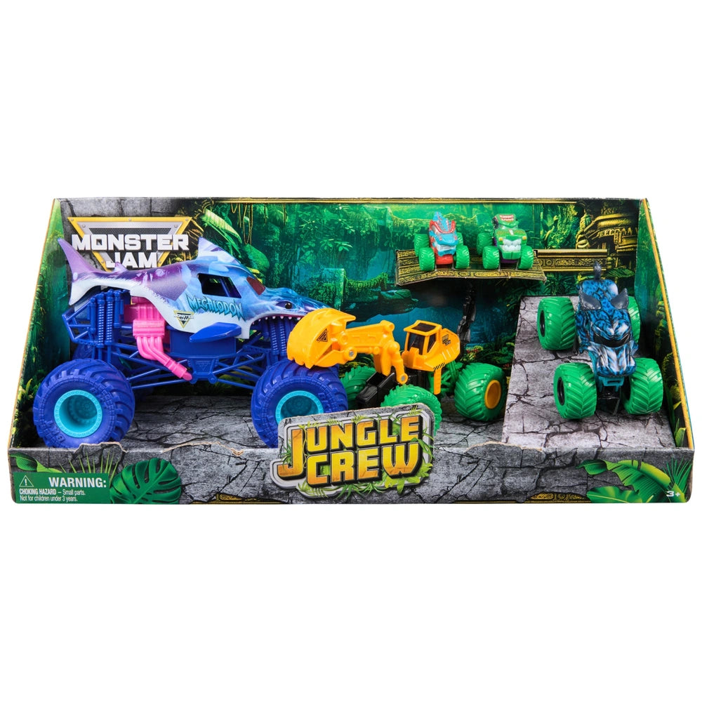 jg monsters Monster Jam Jungle Crew 5 Pack
