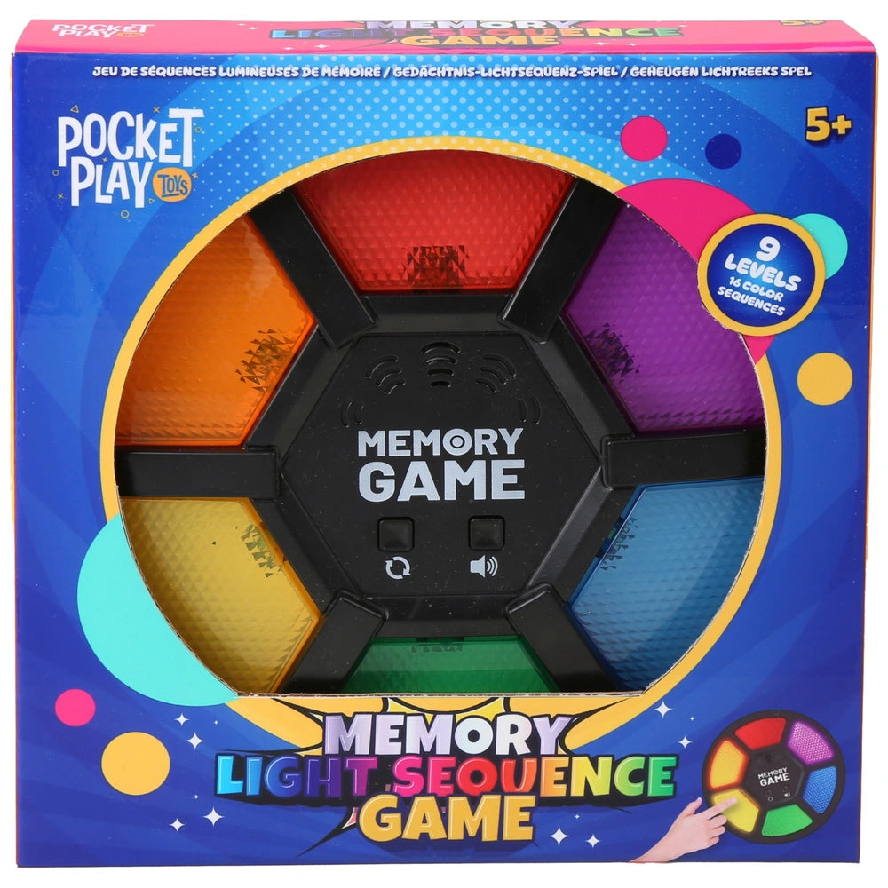 Pocket Play Memory Light Sequence Game