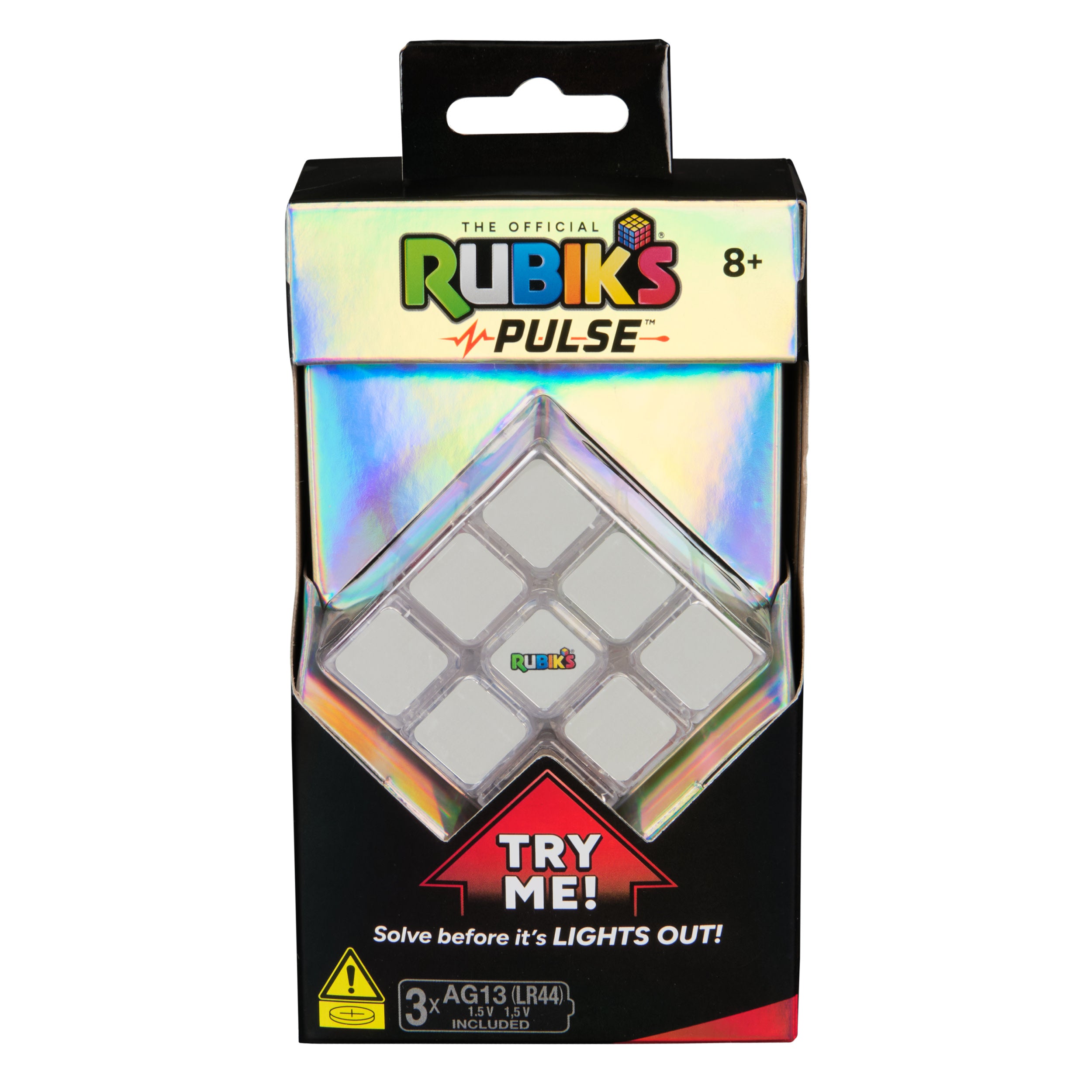 Rubik’s Cube Pulse Cube Light-Up Brain Teaser Puzzle For Adults & Speedy Solvers Problem-Solving Fidget Toy