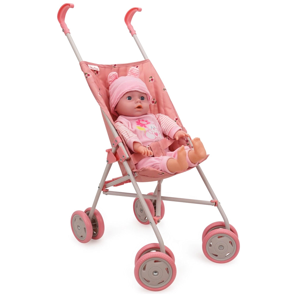 Silver Cross Pop Baby Doll Stroller In Pink Floral