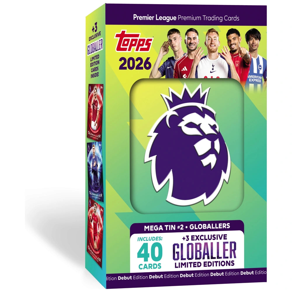 Topps Premier League Trading Card Game: 2026 Mega Tin Assortment