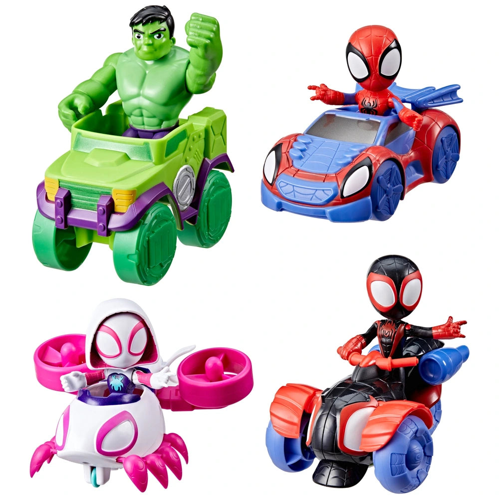 Marvel Spidey And His Amazing Friends Hero Wheels 4 Pack