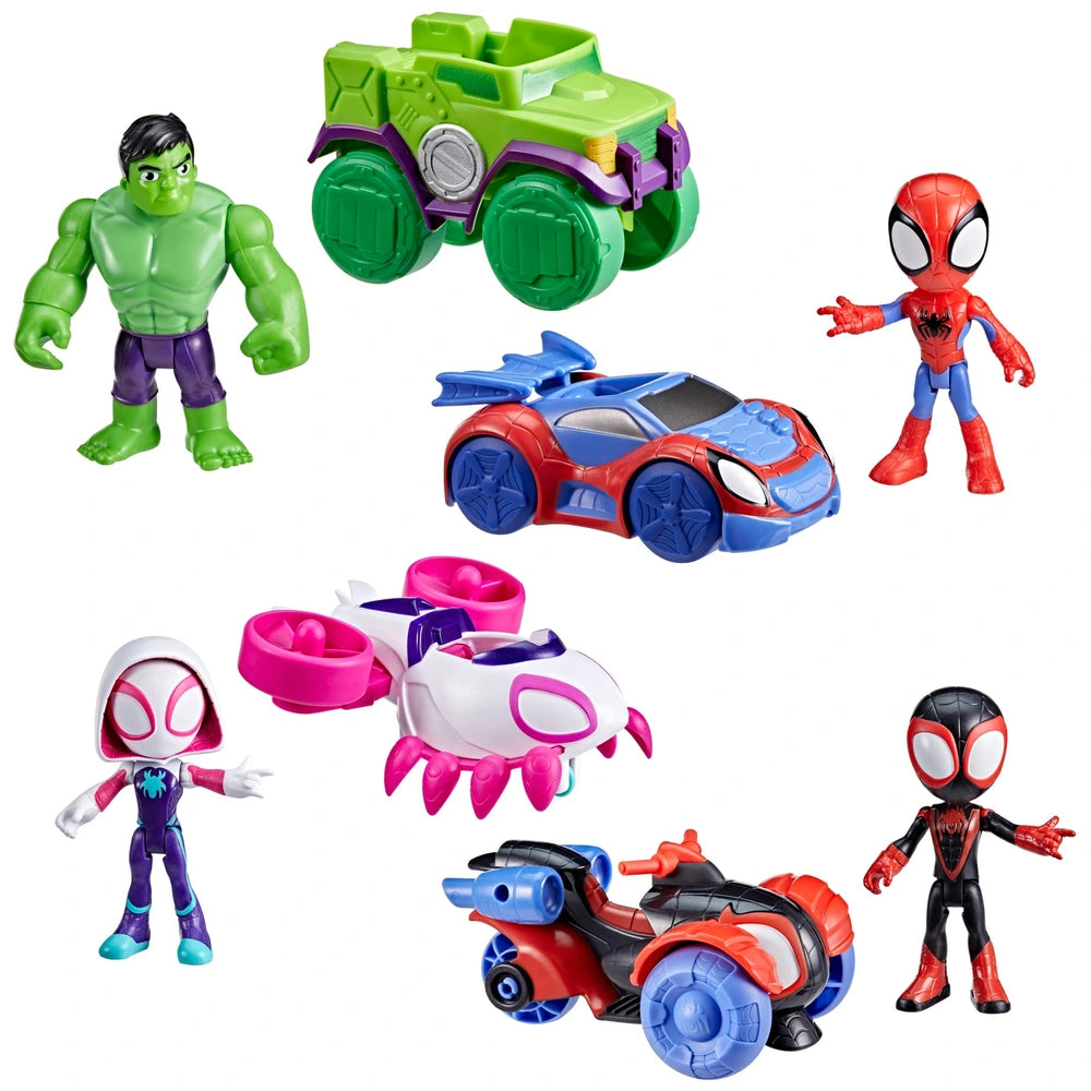 Marvel Spidey And His Amazing Friends Hero Wheels 4 Pack