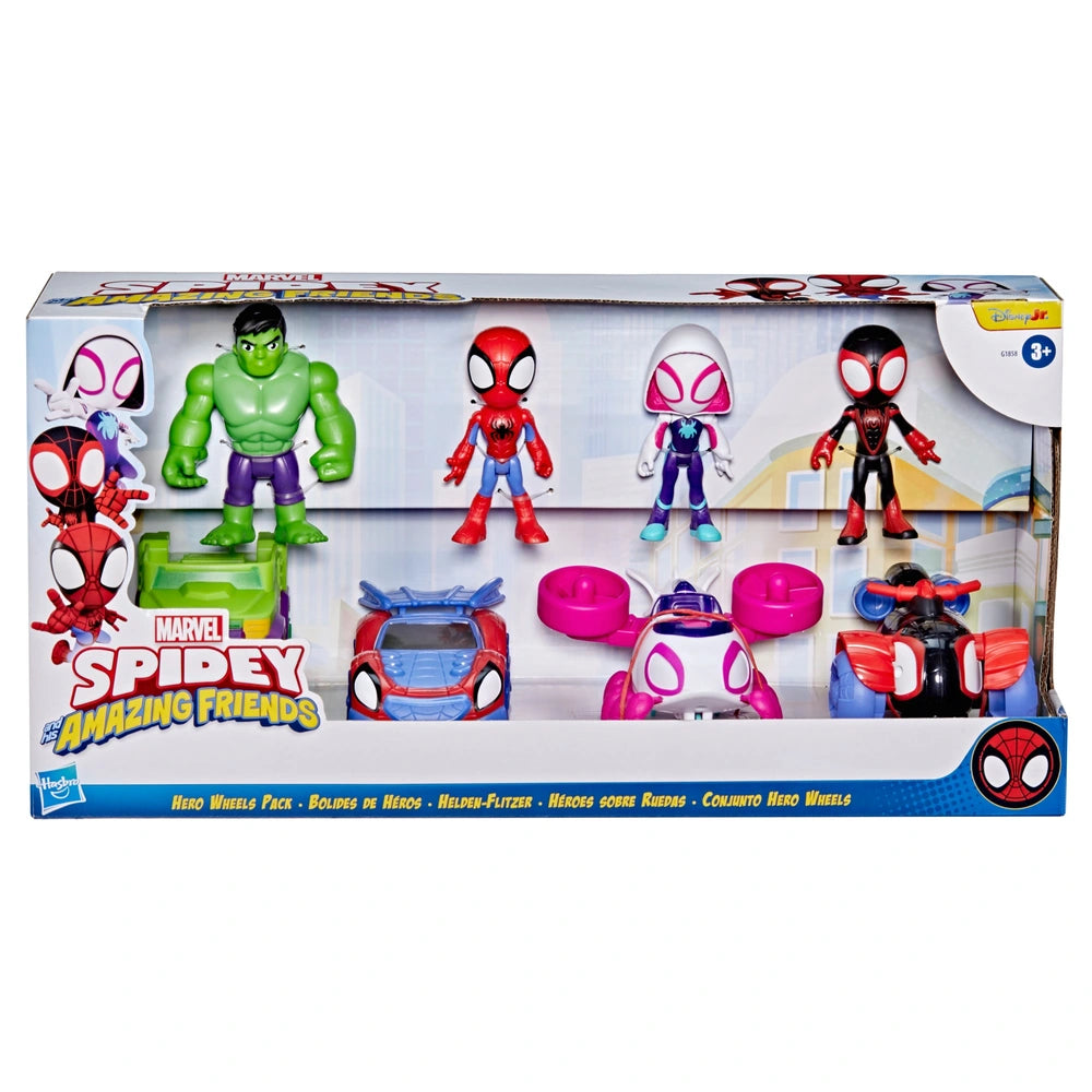 Marvel Spidey And His Amazing Friends Hero Wheels 4 Pack