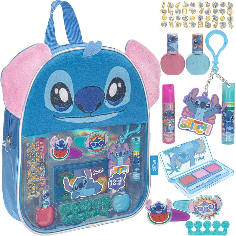 Disney Stitch Backpack And Makeup Set