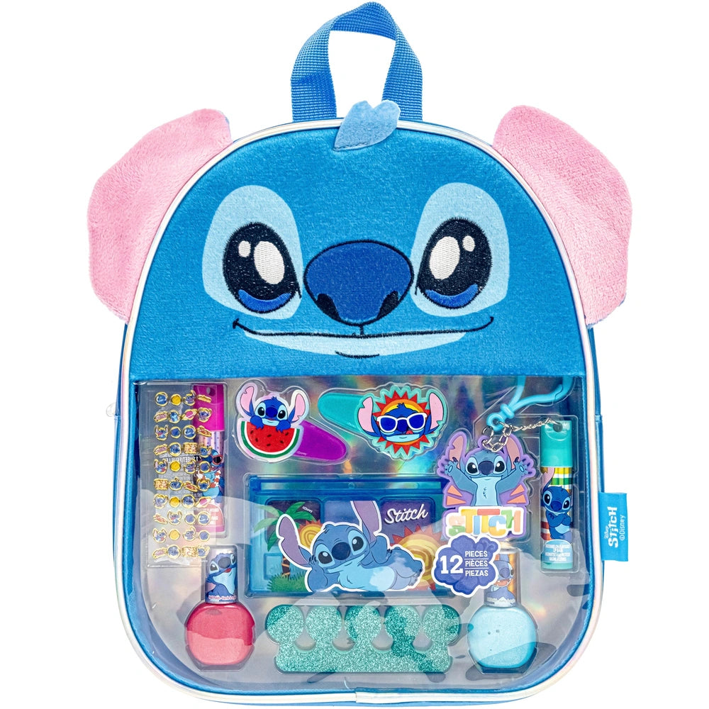 Disney Stitch Backpack And Makeup Set