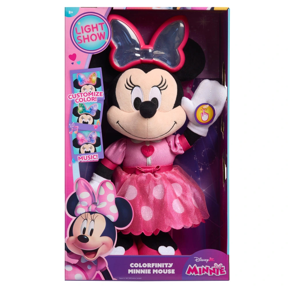 Disney Colourfinity Minnie Mouse Interactive Plush Toy 40Cm