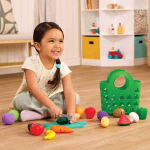 Battat Play Food Set Market Chop & Prep 35 Pieces
