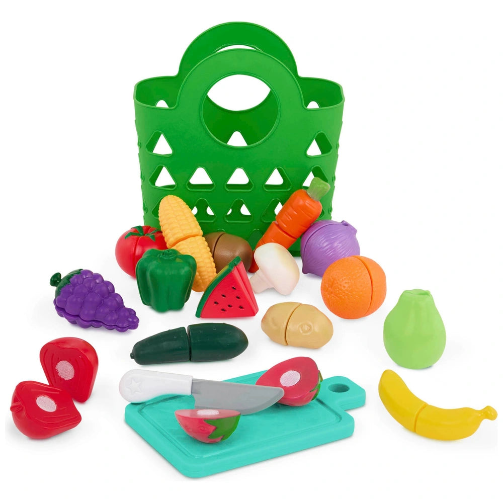 Battat Play Food Set Market Chop & Prep 35 Pieces