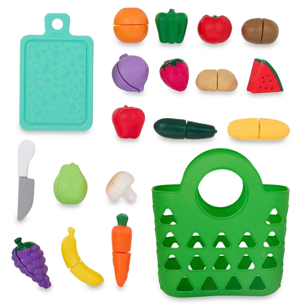 Battat Play Food Set Market Chop & Prep 35 Pieces