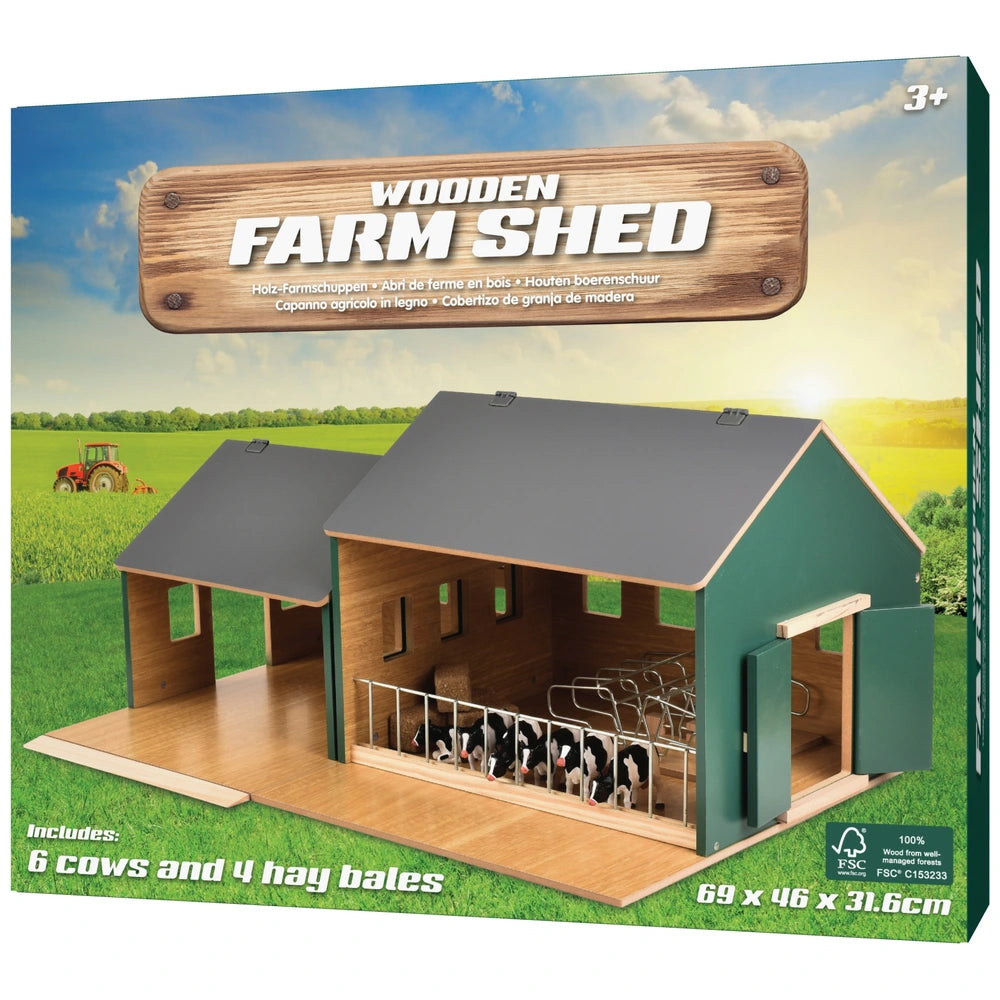 Wooden Farm Shed Playset 1:32 Scale