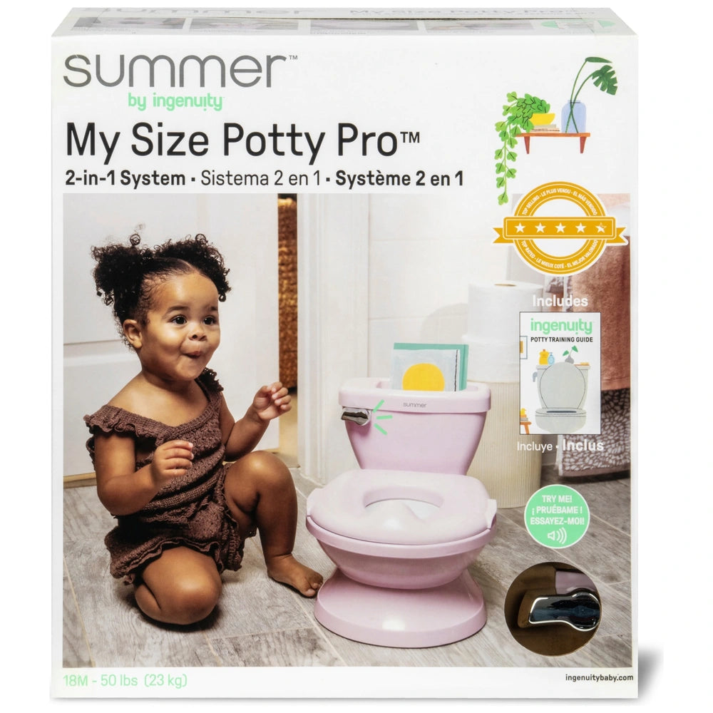 summer infant 2 in 1 toilet trainer Summer By Ingenuity 2-In-1 My Size Pro Potty Pink
