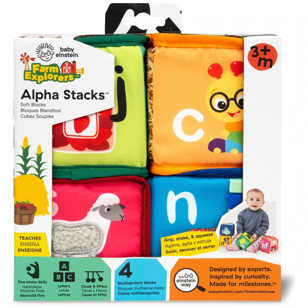 Baby Einstein Farm Explorers Alpha Stacks Soft Blocks