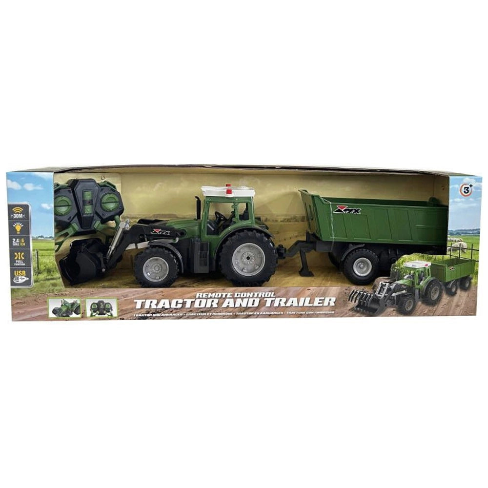 Remote Control Farm Tractor And Trailer