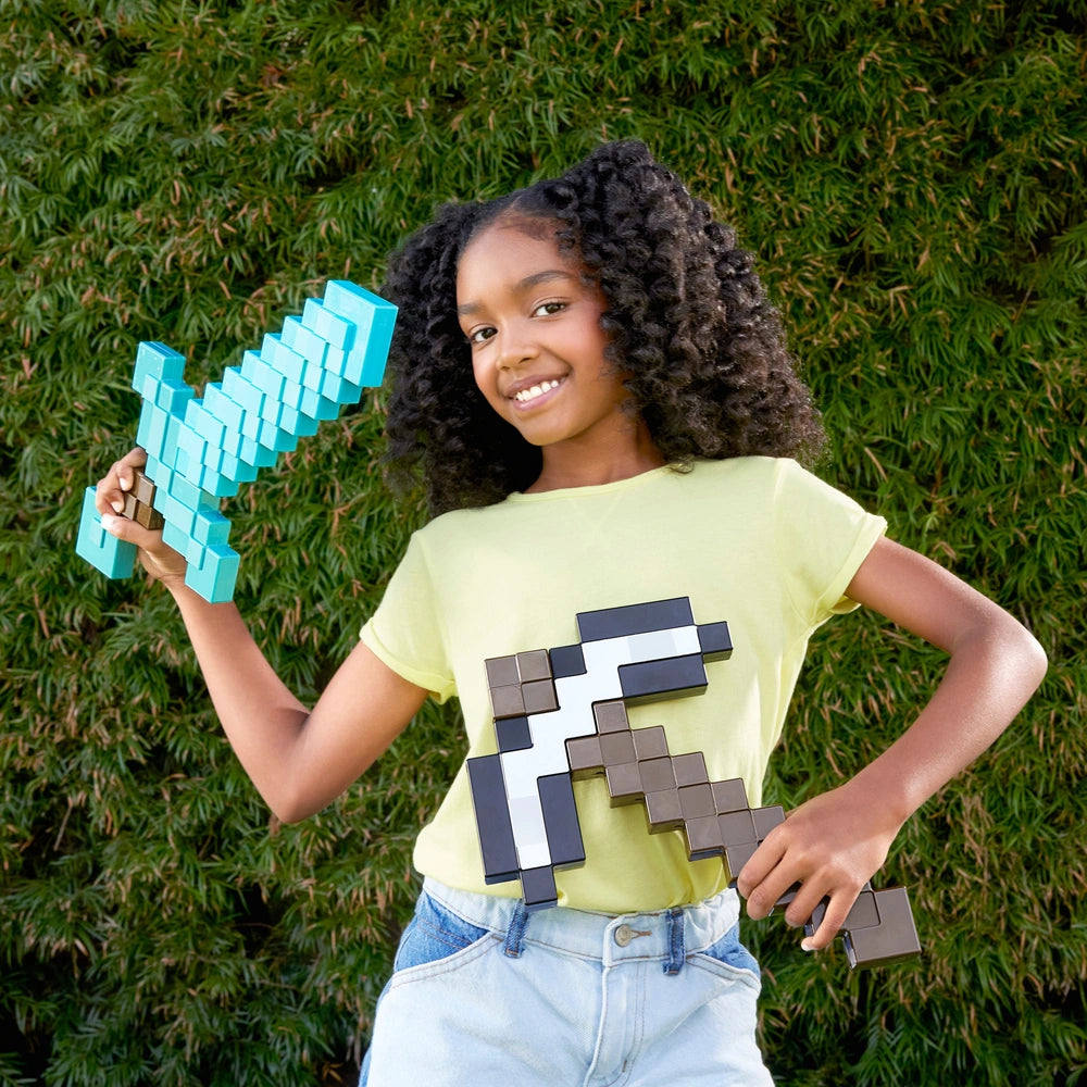 Minecraft Iron Pickaxe Toy 43Cm