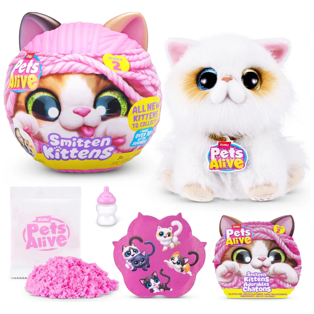 Pets Alive By Zuru Smitten Kittens Interactive Plush Series 2 Assortment
