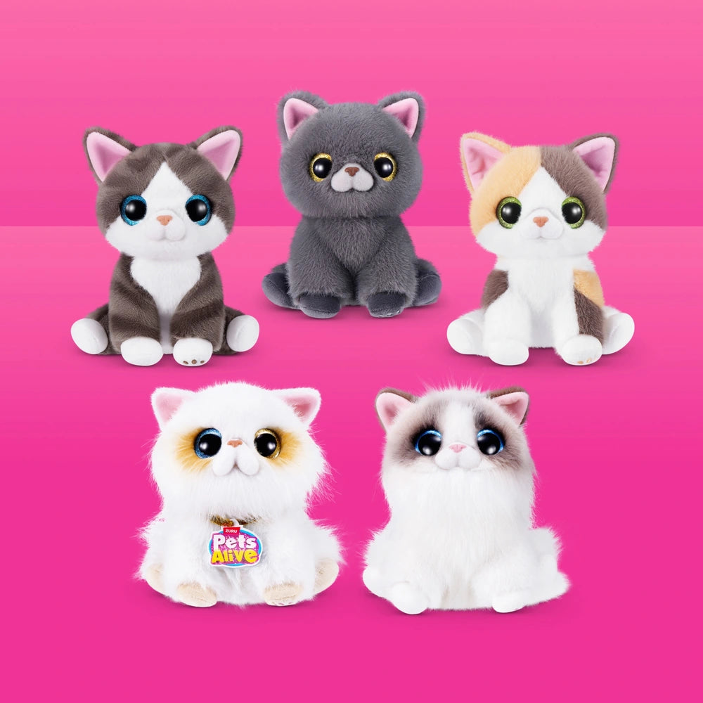 Pets Alive By Zuru Smitten Kittens Interactive Plush Series 2 Assortment