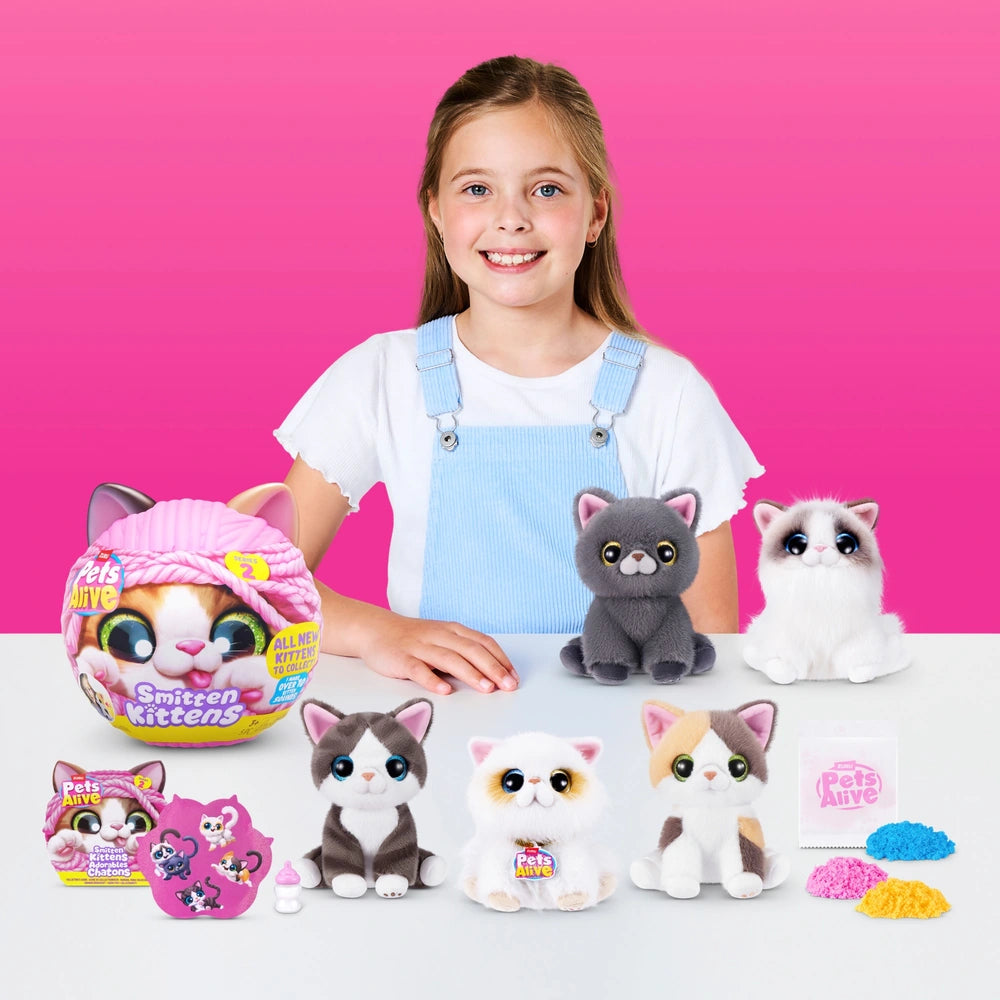 Pets Alive By Zuru Smitten Kittens Interactive Plush Series 2 Assortment