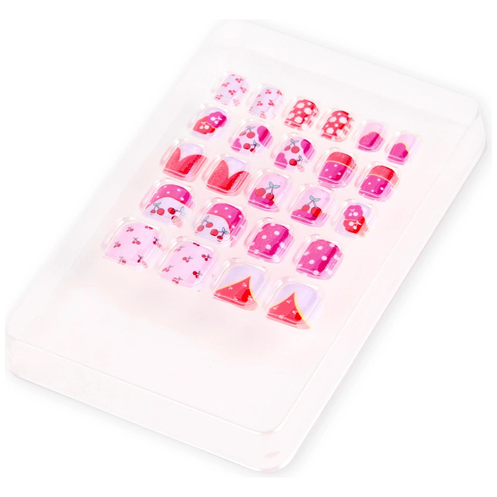 Create It! Cherry Blush Nails Stick-On 24 Pack