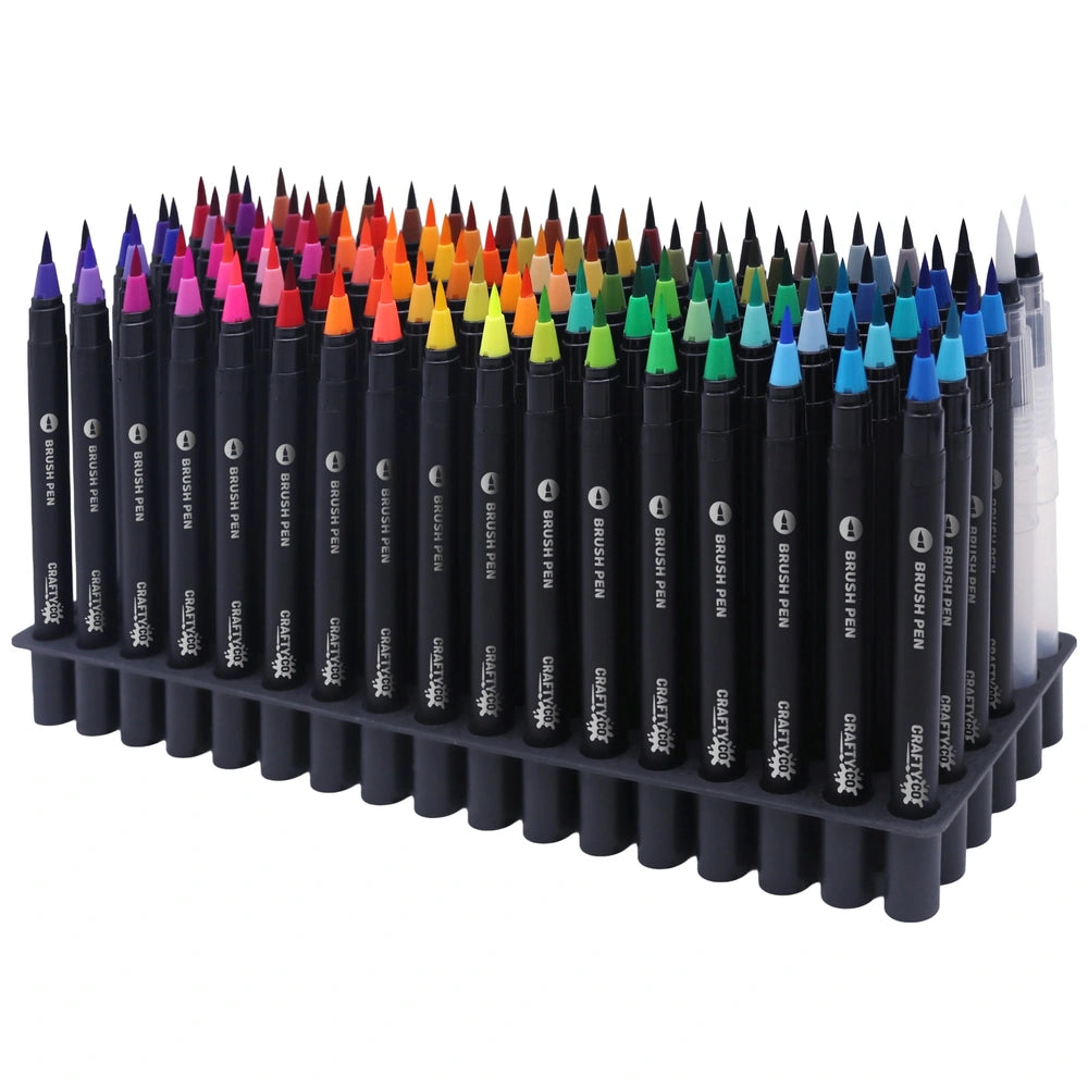 Crafty Co. Watercolour Brush And Water Pen Set 102 Piece
