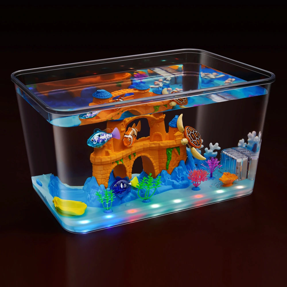 Robo Alive By Zuru Mega Aquarium Set 17 Piece