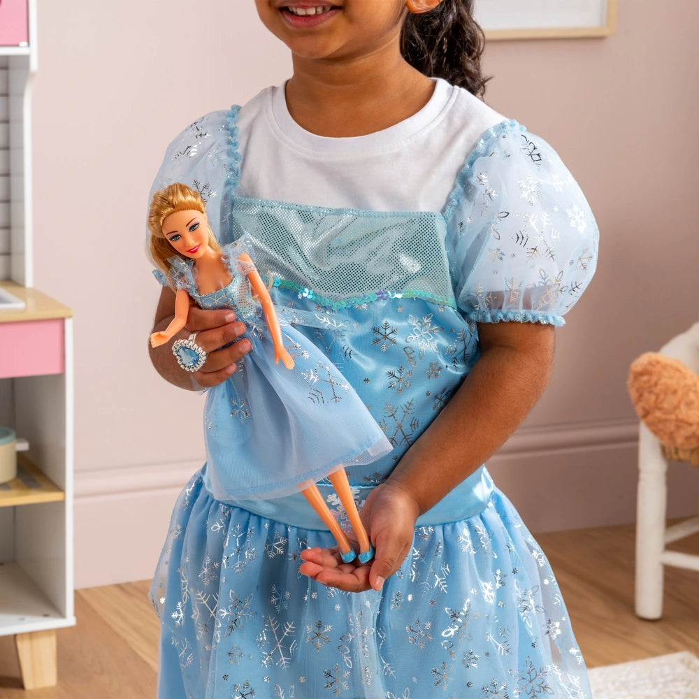 Blue Princess Dress With Doll Playset