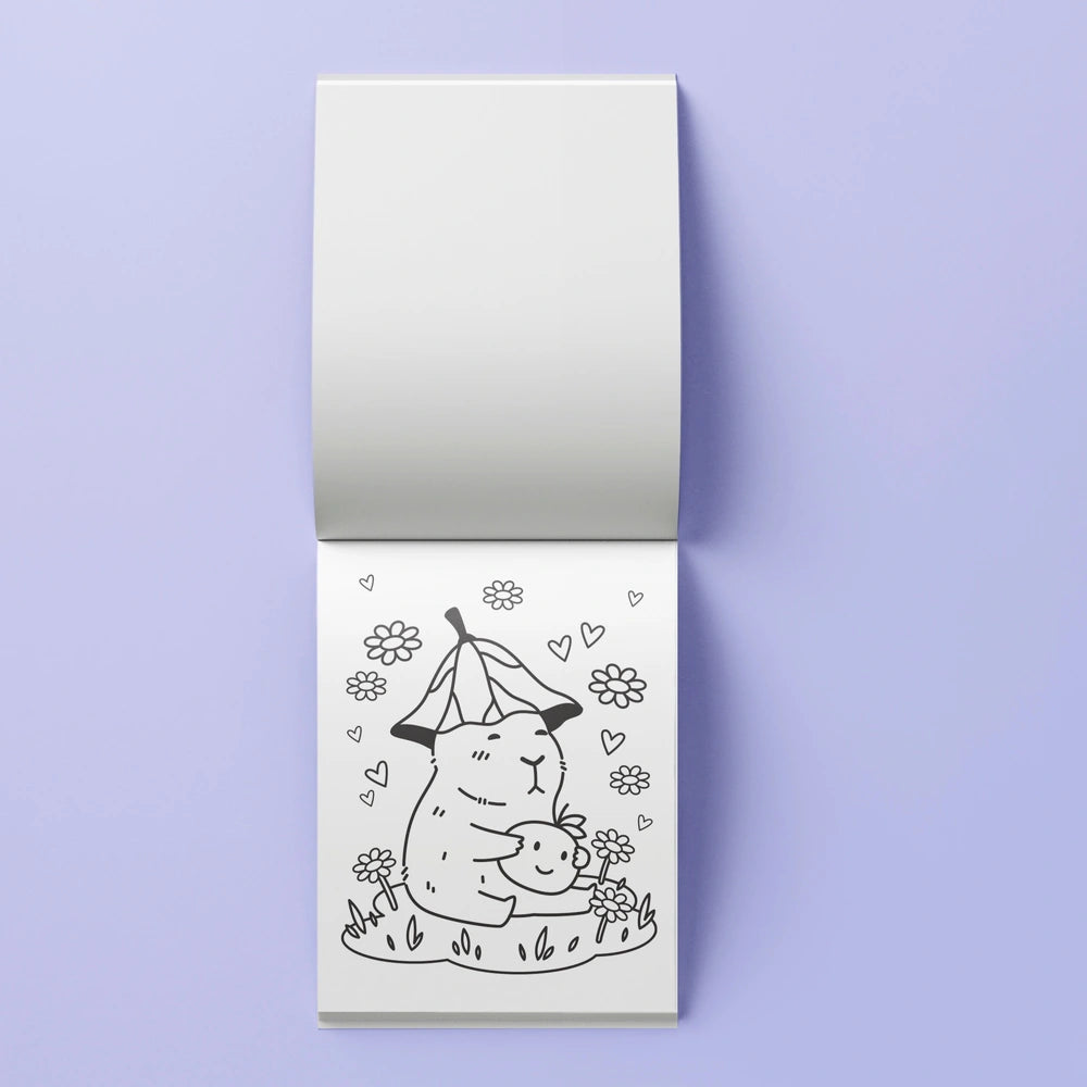 Capybara Club Colouring Book And Scented Markers