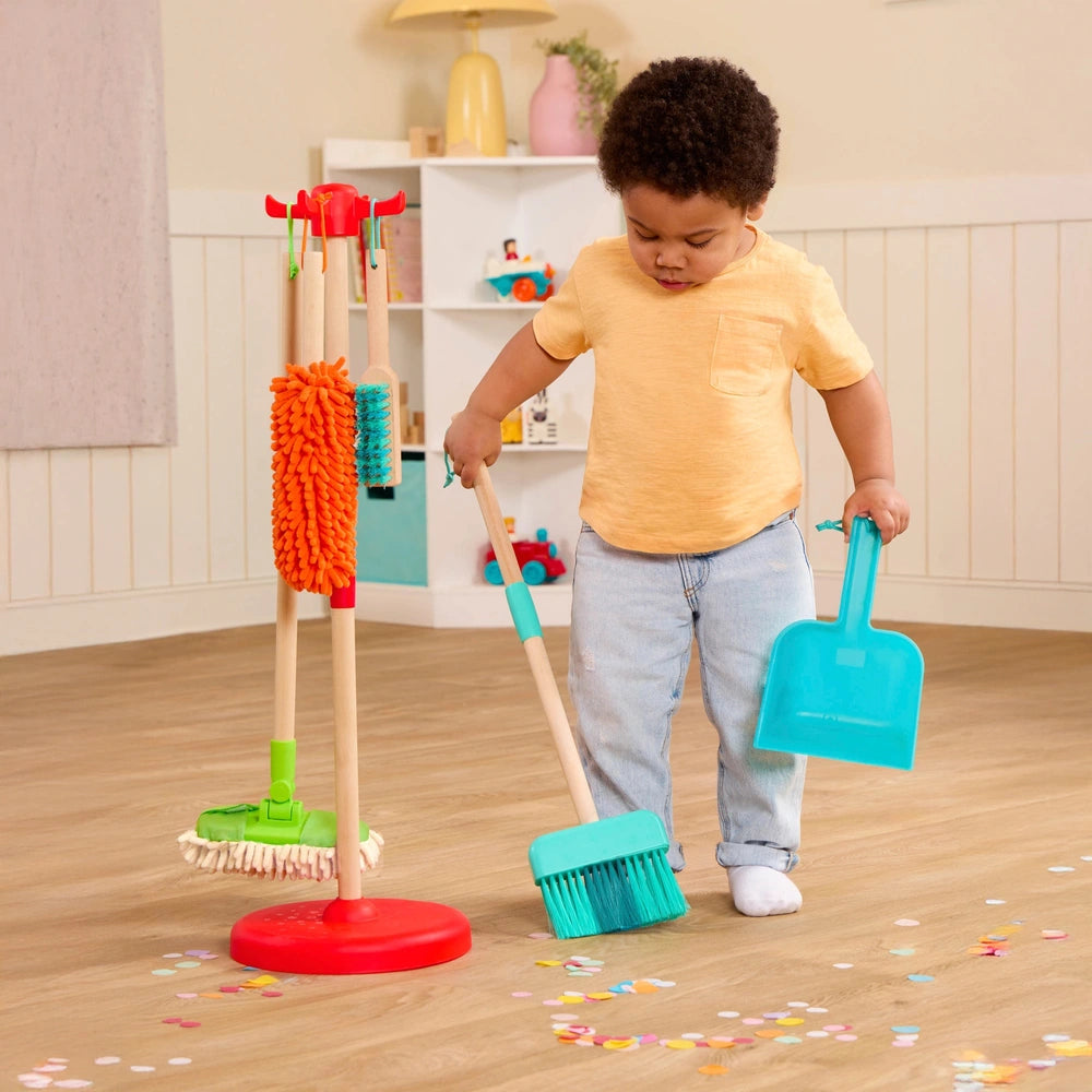 Battat Wooden Sweep & Clean Cleaning Set