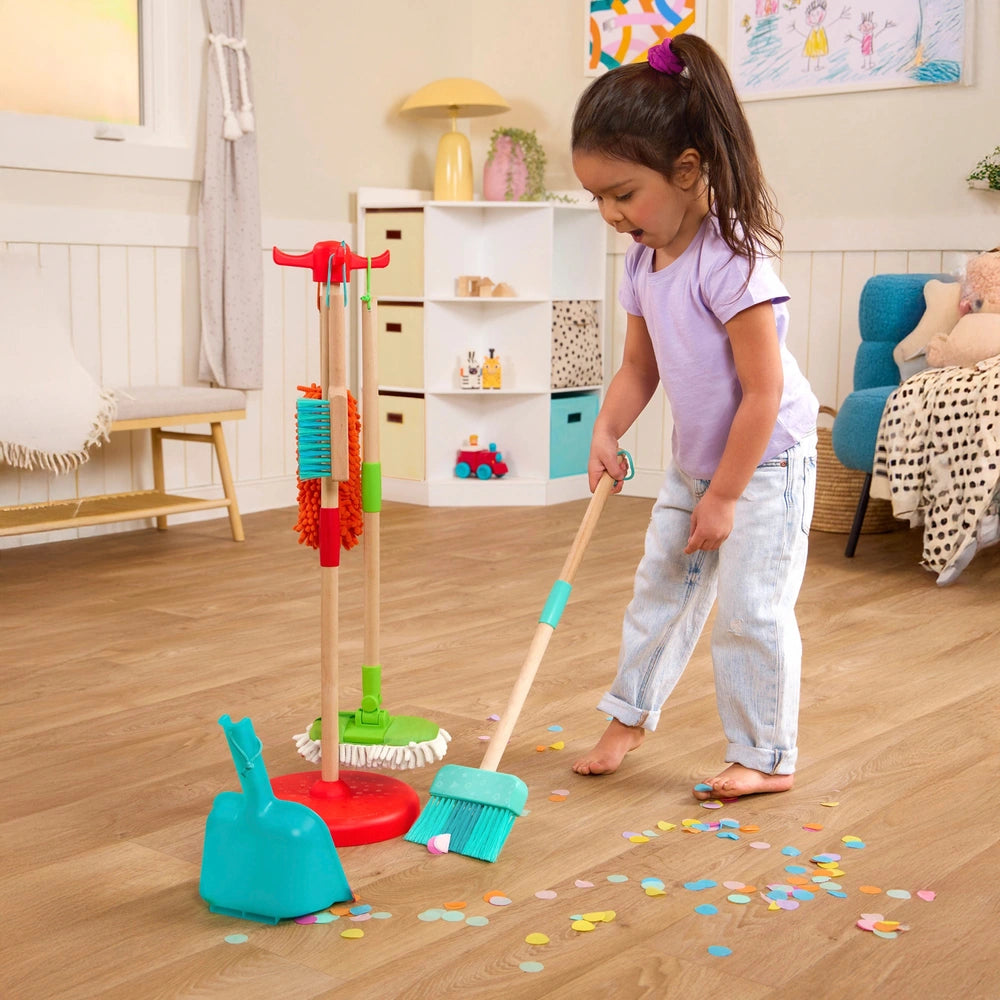 Battat Wooden Sweep & Clean Cleaning Set