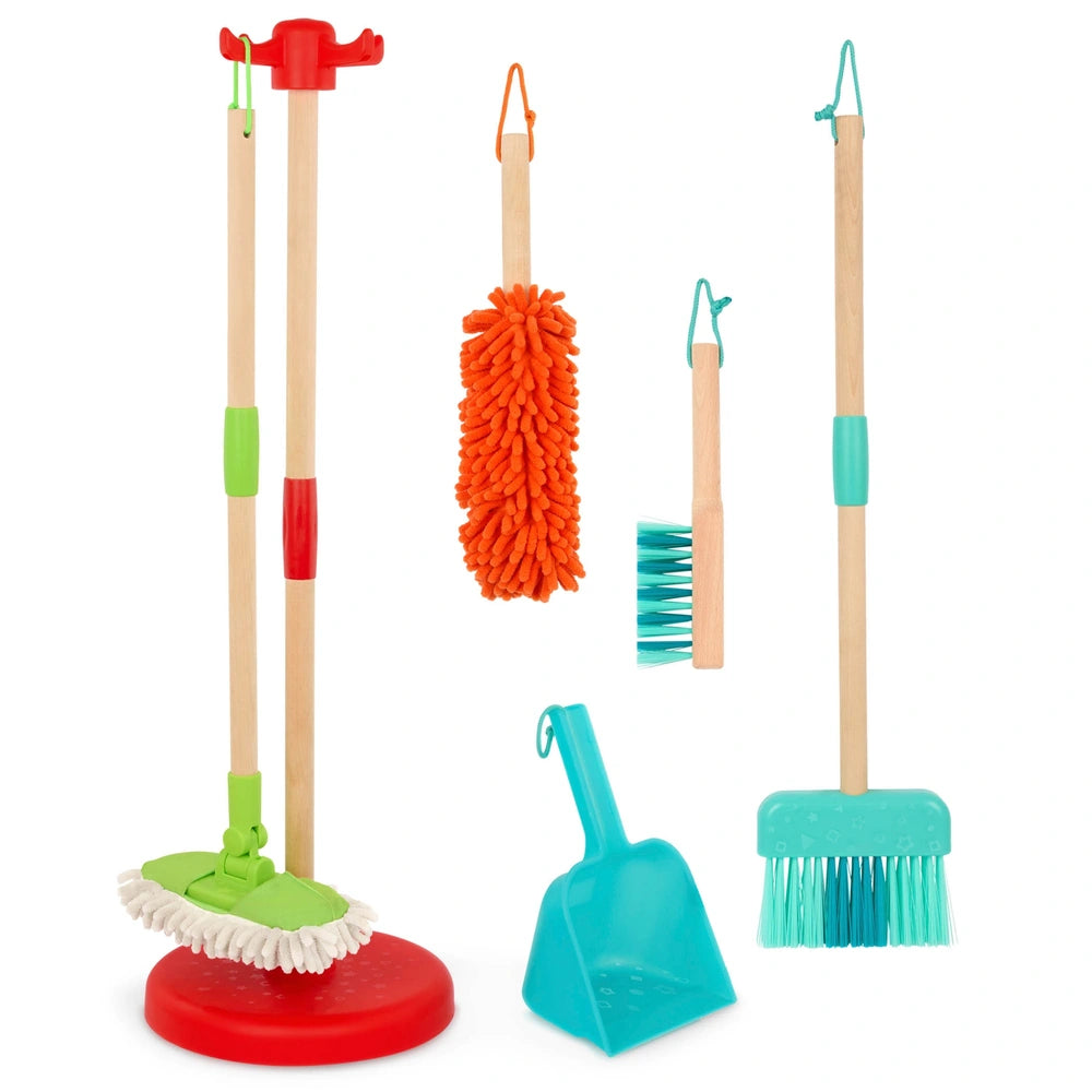 Battat Wooden Sweep & Clean Cleaning Set
