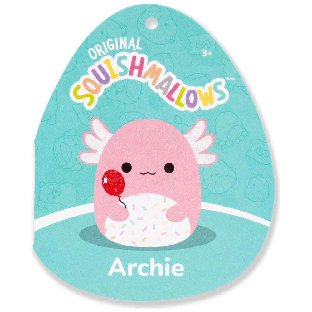 Original Squishmallows Plush Archie The Pink Axolotl 30Cm