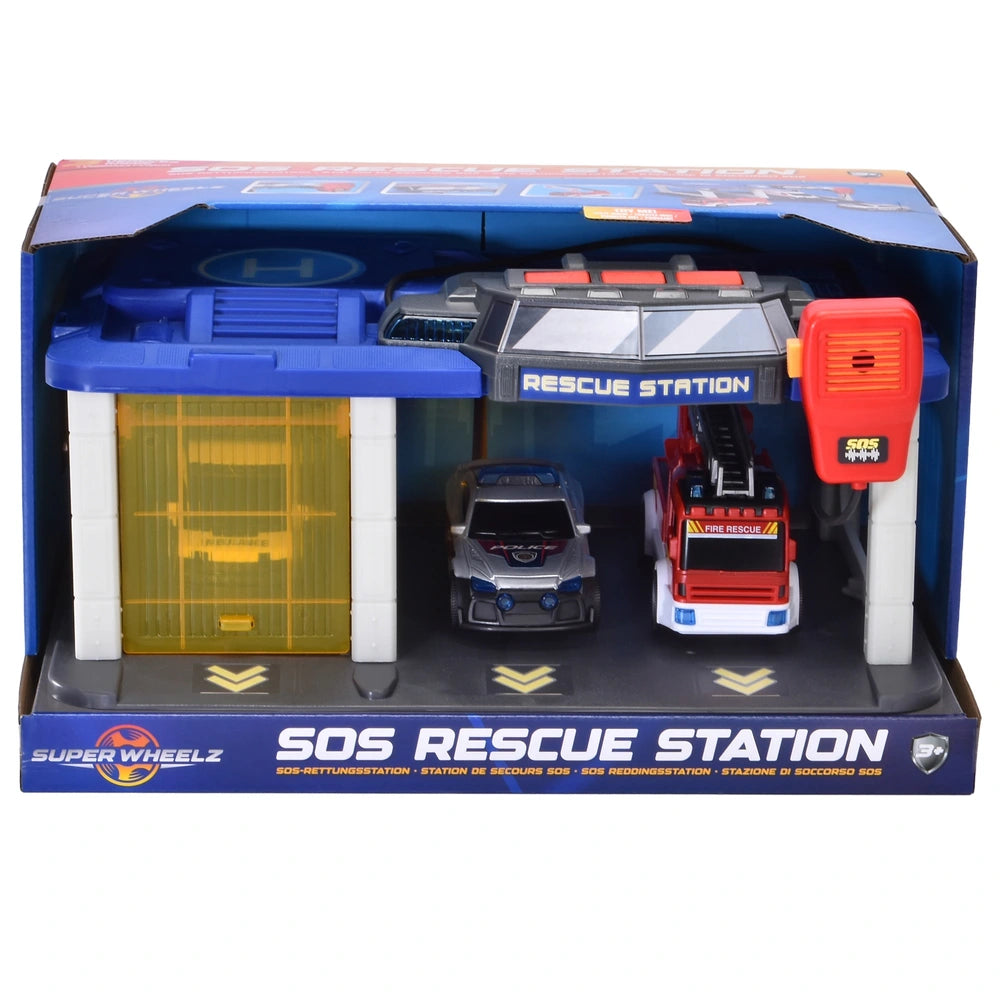 Super Wheelz Playset Sos Rescue Station