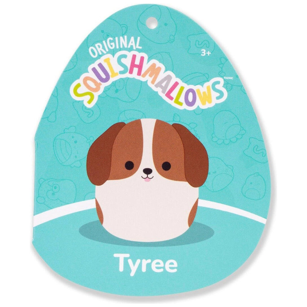 Original Squishmallows Plush Tyree The Brown Dog 30Cm