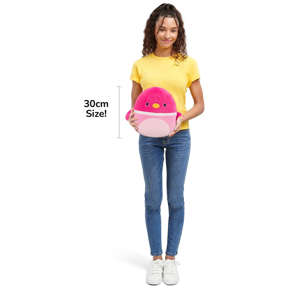 Original Squishmallows Plush Della The Pink Mallard Duck 30Cm